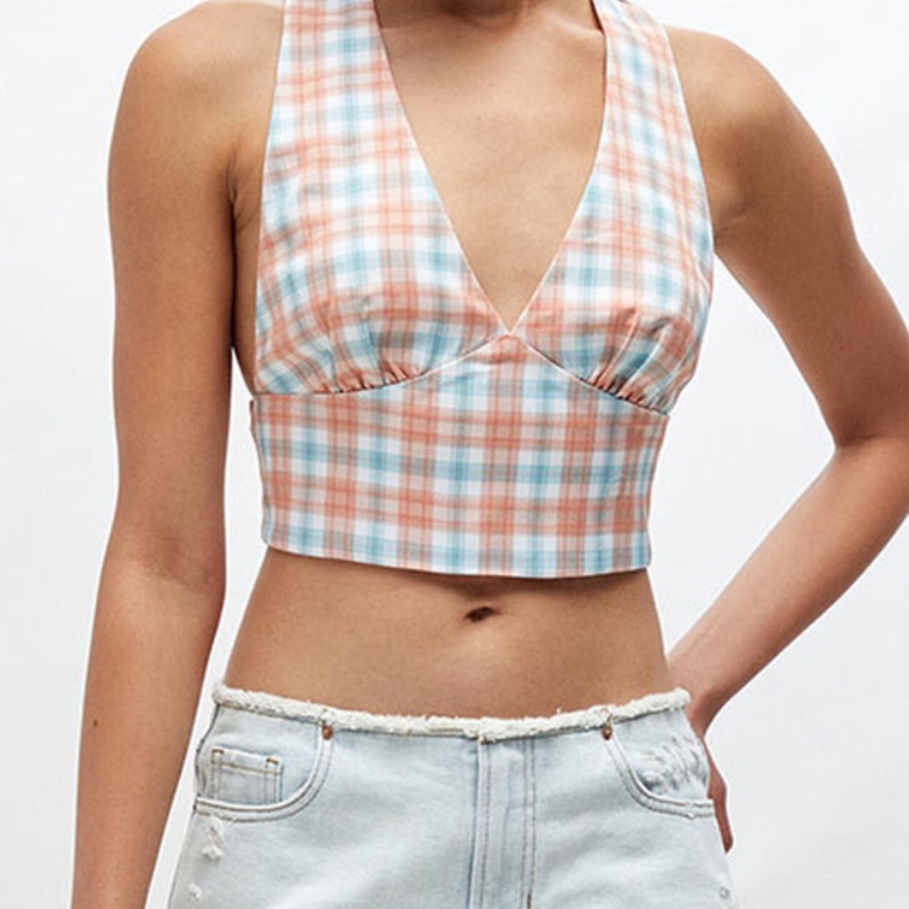 Crop Top with Cross Back
